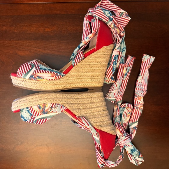 Vintage Havana Platform Espadrille Wedge Sandals - Picture 3 of 8